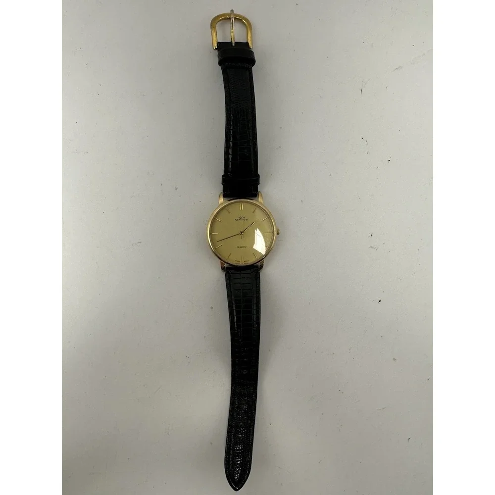 Oniss‎ New Battery 18K Gold Plated 34MM 7.5